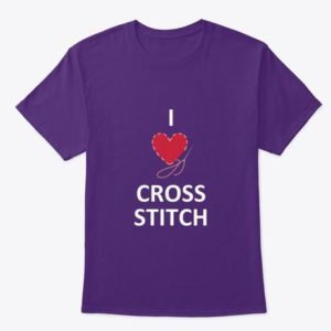 I love cross stitch tshirts and other apparel