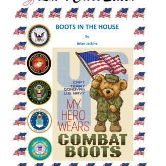 Military Cross Stitch Pattern My Hero Wears Combat Boots