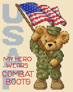 Air Force military cross stitch pattern