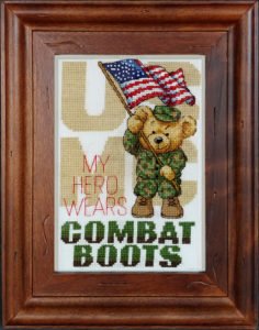 Marine Corp cross stitch - Boots In The House