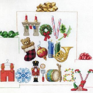 Holly Jolly Holiday cross stitch pattern picture
